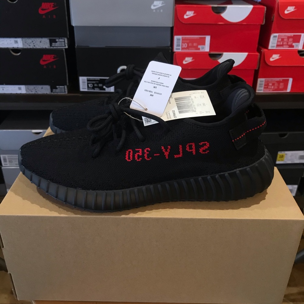 🚨 SOLD ‼️ Adidas Yeezy Boost 350 V2 BLACK RED(BRED) Men’s size 10 - Picture 8 of 8